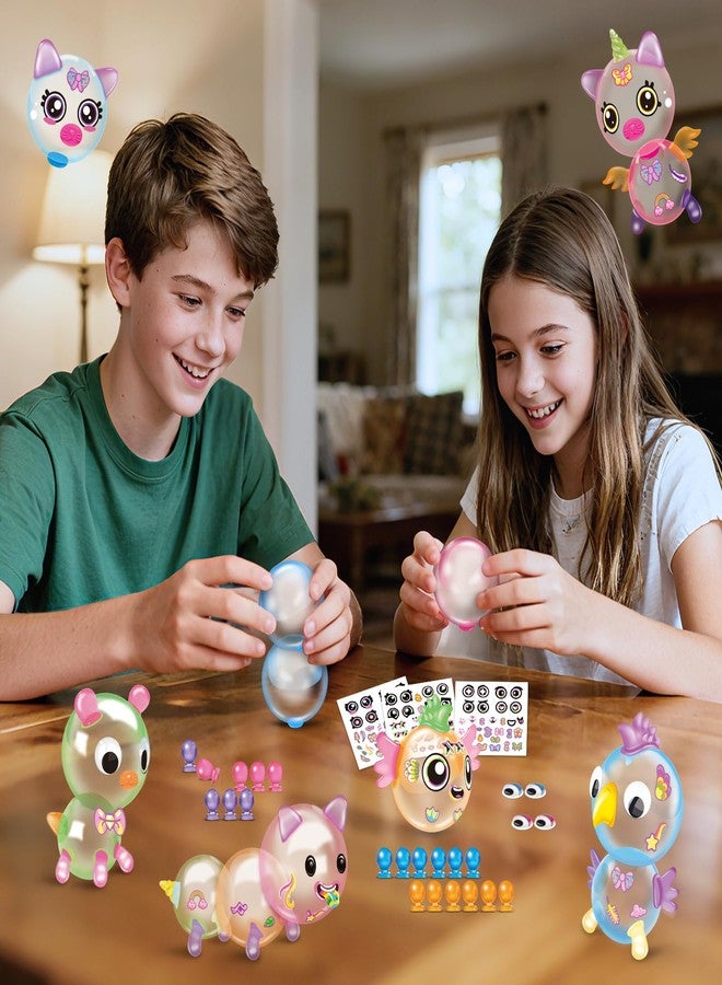 nicknack 162pcs DIY Balloons Accessories Kit for Kids,DIY Sticky Balloon Maker Toy Craft Kits for Kids,60pcs Magic Bouncy Balloon Refill Kit with Stickers Accessories,Toy Gift for Boys Girls Ages 3-12 - Image 2